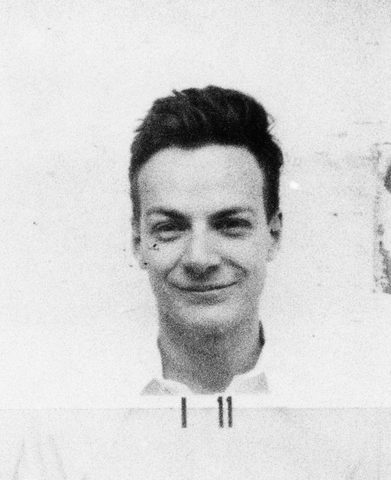 Feynman's badge by Los Alamos National Laboratory — large framed print