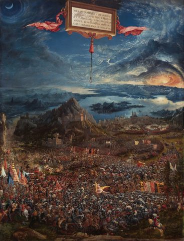 The Battle of Alexander at Issus by Albrecht Altdorfer — large framed print
