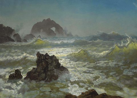 Seal Rock, California by Albert Bierstadt — large framed print