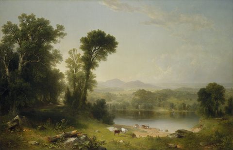 Pastoral Landscape by Asher Brown Durand — large framed print
