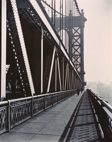 Manhattan Bridge by Berenice Abbott — large framed print