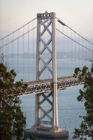 Bay Bridge by 9yz — large framed print