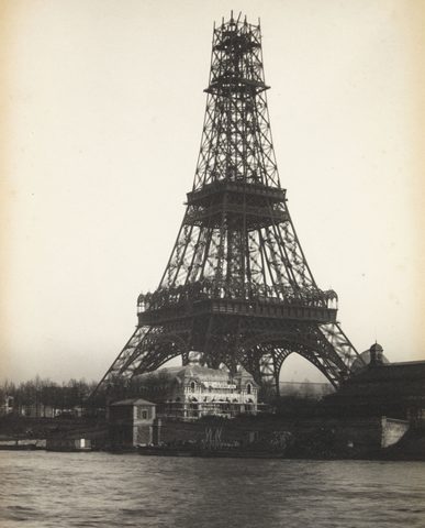 Eiffel Tower, Second Stage by Hippolyte Blancard — large framed print