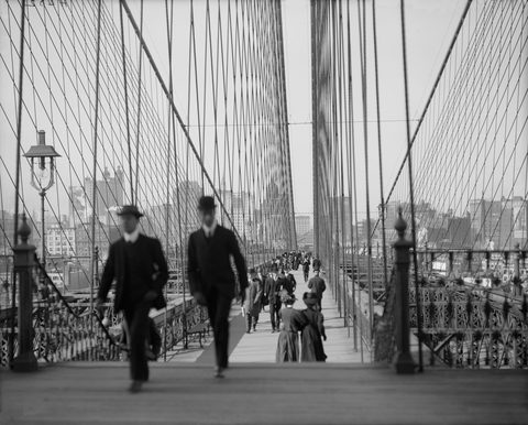Brooklyn Bridge by Detroit Publishing Co. — large framed print