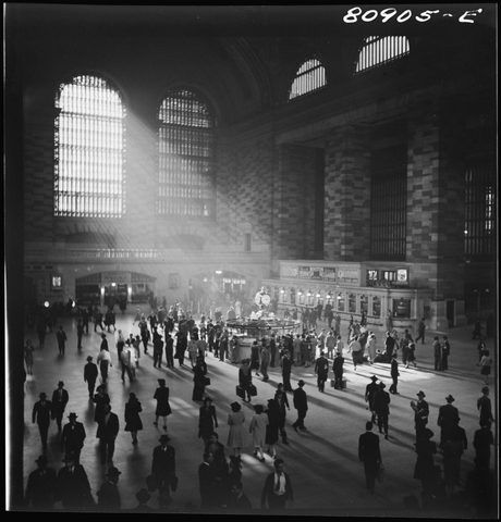 Sunlight in Grand Central Terminal by John Collier Jr. — large framed print