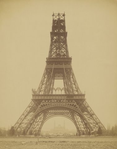 Eiffel Tower under construction, 1888 by Louis-Émile Durandelle — large framed print