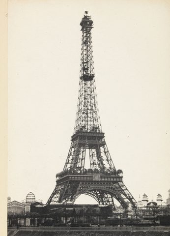 Eiffel Tower Nearing Completion by Unknown photographer — large framed print