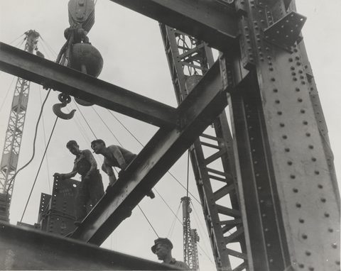 Empire State steel by Lewis Hine — large framed print