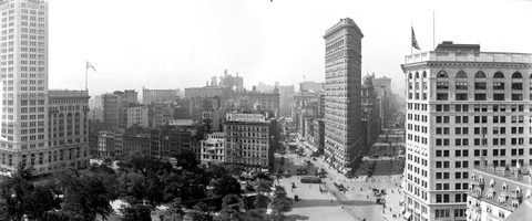 Madison Square and the Flatiron by Unknown photographer — large framed print