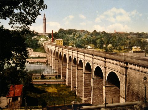 High Bridge, New York City by Unknown photographer — large framed print