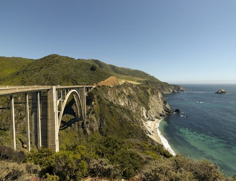 Bridge on the Pacific Coast Highway by Carol M. Highsmith, 2012, framed print