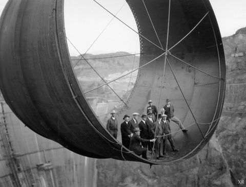 Penstock officials by Bureau of Reclamation — large framed print