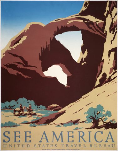 See America by WPA Federal Art Project — large framed print