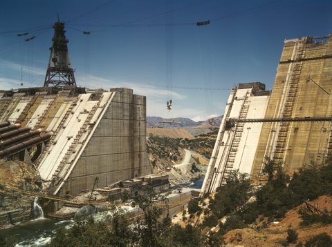 Shasta Dam by U.S. Bureau of Reclamation — large framed print