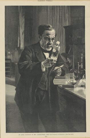 Louis Pasteur in His Laboratory by Albert Edelfelt — large framed print