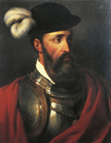 Francisco Pizarro by Amable-Paul Coutan — large framed print