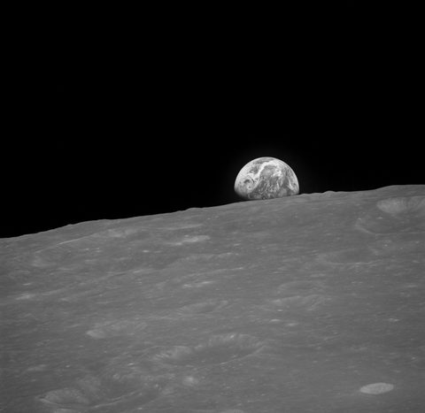 Earth from Apollo 8 by NASA / Apollo 8 crew — large framed print