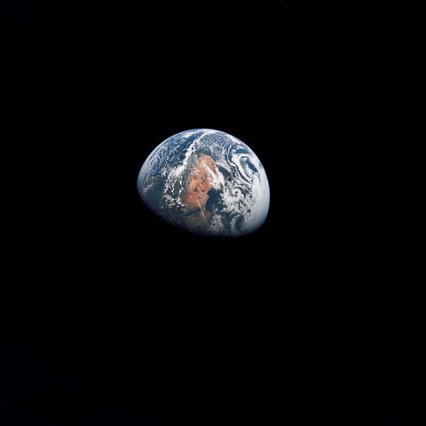 Half Earth from Apollo 10 by NASA / Apollo 10 crew — large framed print