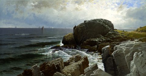 Castle Rock, Marblehead by Alfred Thompson Bricher — large framed print