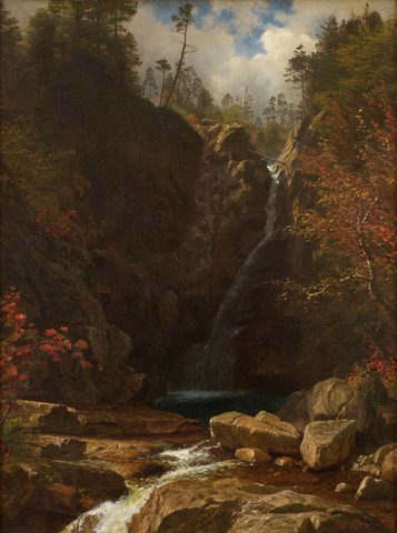 Glen Ellis Falls by Albert Bierstadt — large framed print