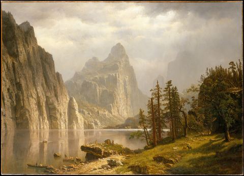 Merced River, Yosemite Valley by Albert Bierstadt — large framed print
