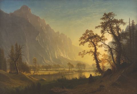 Sunrise, Yosemite Valley by Albert Bierstadt — large framed print