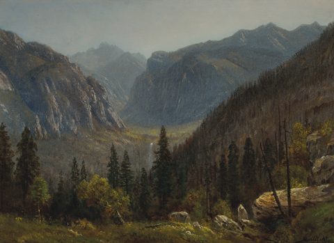 The American Rockies by Albert Bierstadt — large framed print