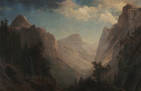 View in the Yosemite Valley by Albert Bierstadt — large framed print