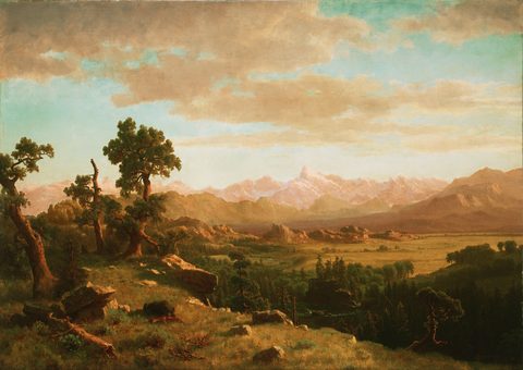 Wind River Country by Albert Bierstadt — large framed print