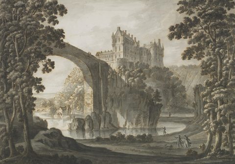 Cullen Castle, Banffshire by Robert Adam — large framed print