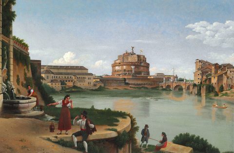 Castel Sant'Angelo by C. W. Eckersberg — large framed print
