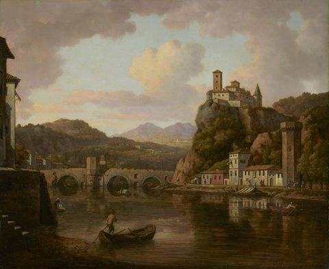 Castle on the Rhône River, France by William Marlow — large framed print