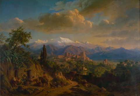 The Alhambra, Granada by Edmund Wodick — large framed print