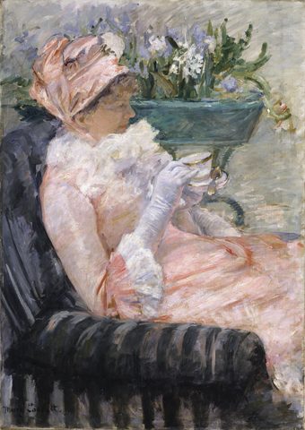 The Cup of Tea by Mary Cassatt — large framed print