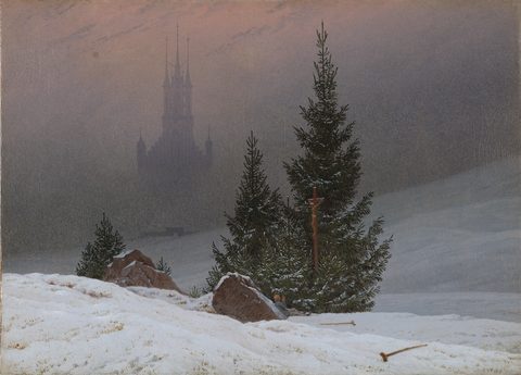 Winter Landscape by Caspar David Friedrich — large framed print