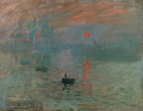 Impression, Sunrise by Claude Monet — large framed print