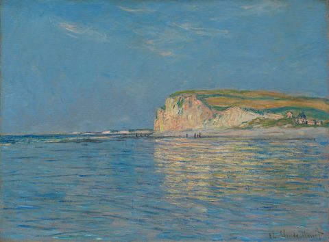 Low Tide at Pourville by Claude Monet — large framed print