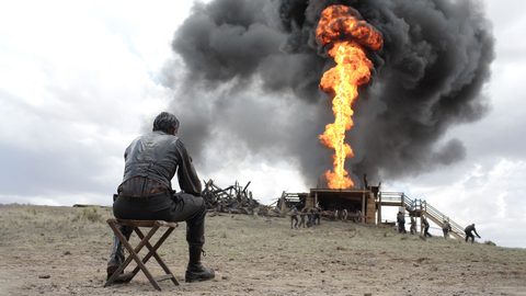 The derrick fire by Robert Elswit — large framed print