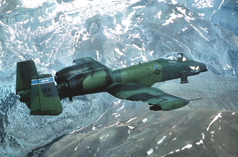 A-10 Thunderbolt by USAF / David Nolan — large framed print