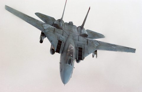 F-14B Tomcat by USAF / Aaron Allmon II — large framed print
