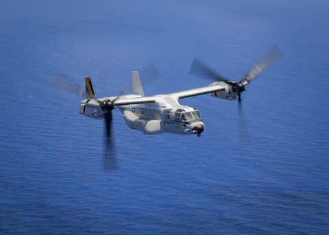 CMV-22B Osprey by U.S. Navy / Isaiah B. Goessl — large framed print