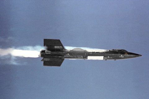 X-15 under power by NASA — large framed print