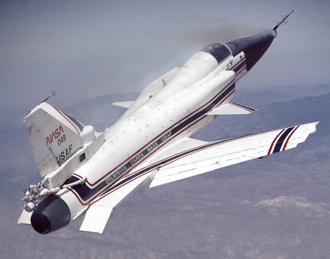 X-29 at high alpha by NASA / Rogers Smith — large framed print