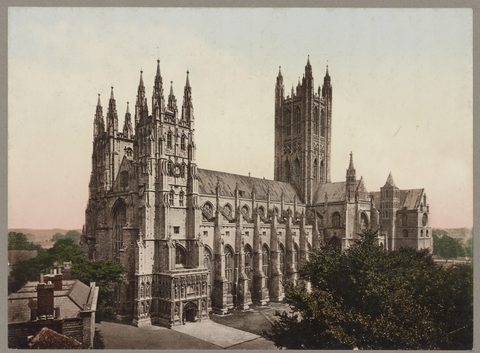 Canterbury Cathedral by Photochrom Print Collection — large framed print