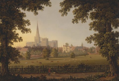 Chichester Cathedral by Joseph Francis Gilbert — large framed print
