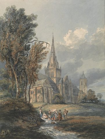 Glasgow Cathedral by Thomas Girtin — large framed print