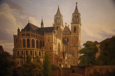 Magdeburg Cathedral by Carl Hasenpflug — large framed print