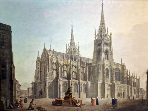 St. Vitus Cathedral by Ludvík Kohl — large framed print