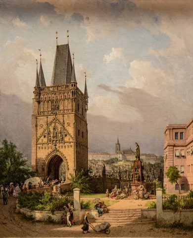 View of the Hradčany, Prague by Michael Neher — large framed print