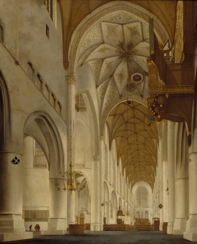 Interior of St Bavo's Church, Haarlem by Pieter Jansz. Saenredam — large framed print